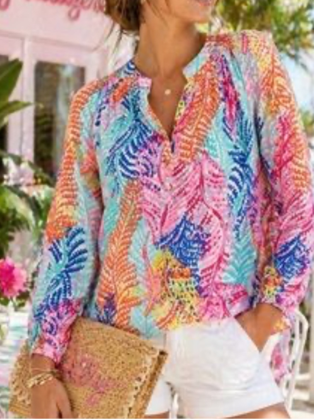 NWOT Lilly Pulitzer ELECTRIC FEEL ELSA TOP Silk Blouse Size XS